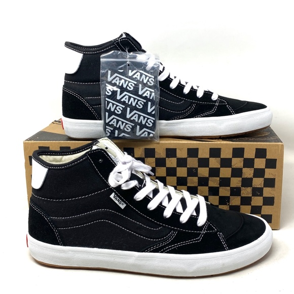 VANS The Lizzie Shoe Casual Men Suede Canvas White Black Sneakers Hi VN0A4BX1Y28 - Picture 8 of 11